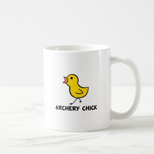 Bogenschießen-Küken-Tasse Kaffeetasse (Rechts)