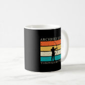 Bogenschießen läuft durch meine Venen | Archery Lo Kaffeetasse (VorderseiteRechts)