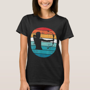 Bogenschiessen Mädchen Jagd Arrow Lover Archer Hun T-Shirt