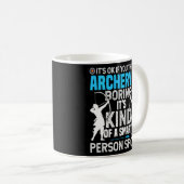 Bogenschiessen Mädchen Jagd Bow Arrow Lover Archer Kaffeetasse (VorderseiteRechts)