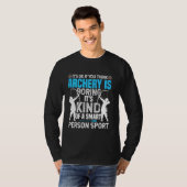 Bogenschiessen Mädchen Jagd Bow Arrow Lover Archer T-Shirt (Vorne ganz)