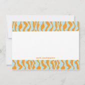 Bogenschießen mit bunter einladung (Rückseite)