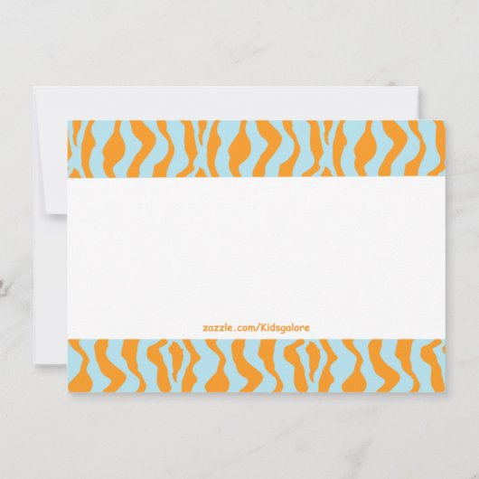 Bogenschießen mit bunter einladung (Rückseite)