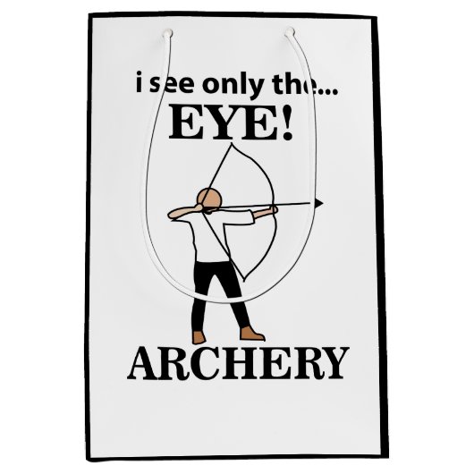 Bogenschießen Mittlere Geschenktüte (Vorderseite)