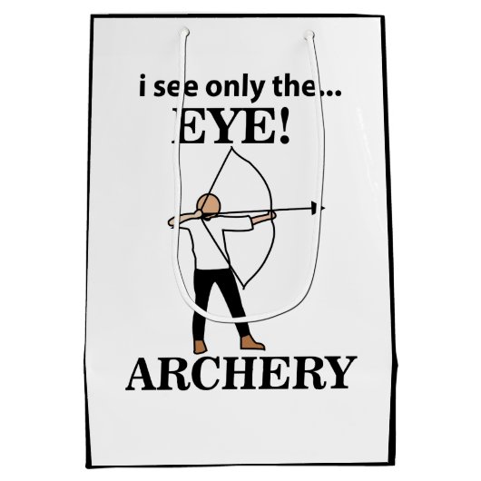 Bogenschießen Mittlere Geschenktüte (Rückseite)