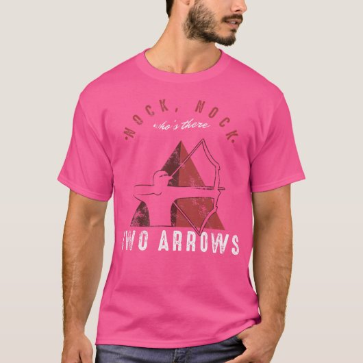 Bogenschießen Nock Nock Spaß Bow Arrow Jagd T-Shirt (Vorderseite)