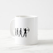 Bogenschießen Pfeil Bogen Bogenschütze Zielscheibe Kaffeetasse (Vorderseite Links)