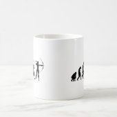 Bogenschießen Pfeil Bogen Bogenschütze Zielscheibe Kaffeetasse (Mittel)