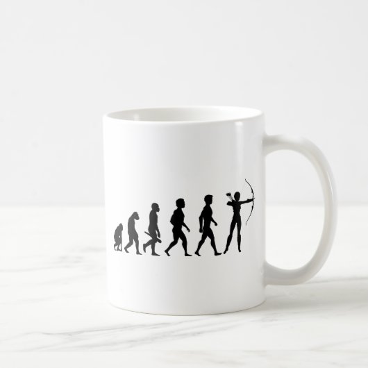 Bogenschießen Pfeil Bogen Bogenschütze Zielscheibe Kaffeetasse (Rechts)