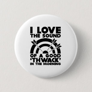 Bogenschießen  Pfeile und Bogengeschenk Button