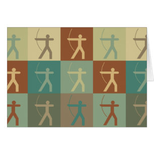 Bogenschießen-Pop-Kunst