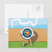 Bogenschießen Postkarte (Vorne/Hinten)