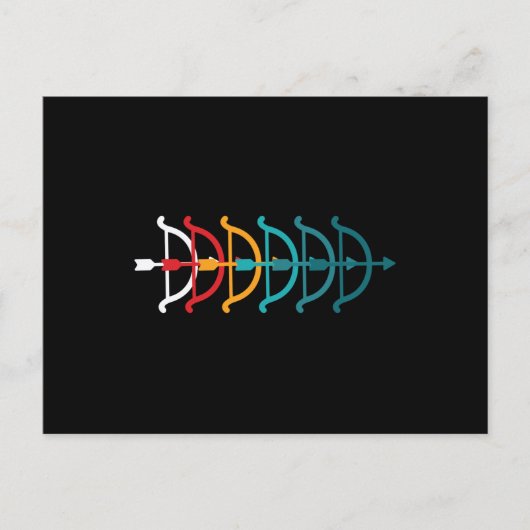 Bogenschießen Postkarte (Vorderseite)