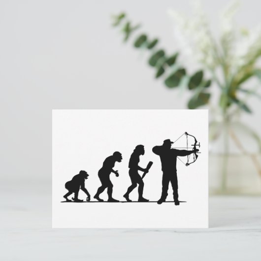 Bogenschießen Postkarte (Stehend Vorderseite)