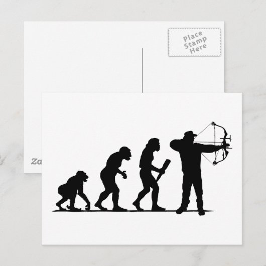 Bogenschießen Postkarte (Vorne/Hinten)