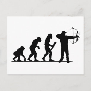 Bogenschießen Postkarte