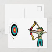 Bogenschießen Postkarte (Vorne/Hinten)