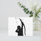 Bogenschießen Postkarte (Stehend Vorderseite)