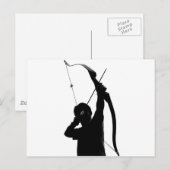 Bogenschießen Postkarte (Vorne/Hinten)
