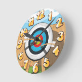 Bogenschießen Runde Wanduhr (Winkel)