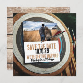 Bogenschießen Save the Date Einladung (Vorne/Hinten)