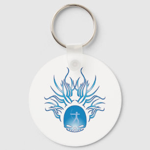 Bogenschießen-Schädel Schlüsselanhänger