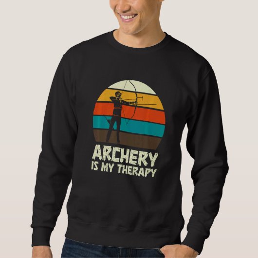 Bogenschießen Schütze Bogen Jagd Spaß Sweatshirt (Vorderseite)