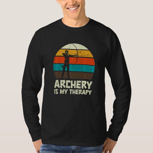 Bogenschießen Schütze Bogen Jagd Spaß T-Shirt (Vorderseite)