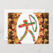 BOGENSCHIESSEN Sport: Postkarte (Vorne/Hinten)