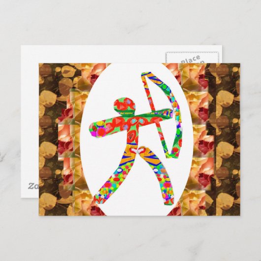 BOGENSCHIESSEN Sport: Postkarte (Vorne/Hinten)