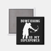 Bogenschießen Superpower Fisch Bogenschütze Angler Magnet (Vorderseite/Rückseite)