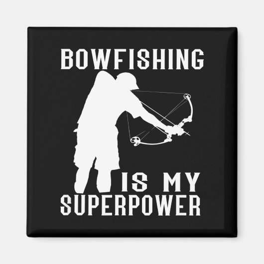 Bogenschießen Superpower Fisch Bogenschütze Angler Magnet (Vorne)