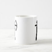 Bogenschießen-Symbol Kaffeetasse (Mittel)