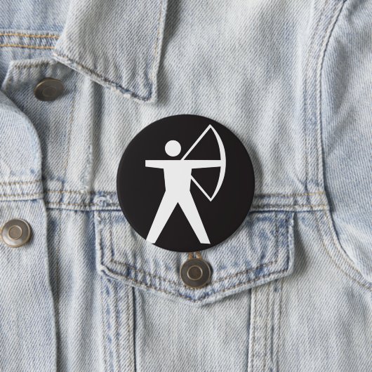 Bogenschießen-Symbol-Knopf Button (Beispiel)