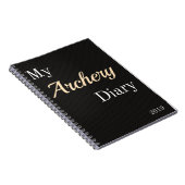 Bogenschießen-Tagebuch-Notizbuch Notizblock (Rechte Seite)