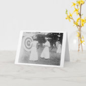 Bogenschießen-Turnier in Boston, MA-Fotografie Karte (Gelbe Blume)