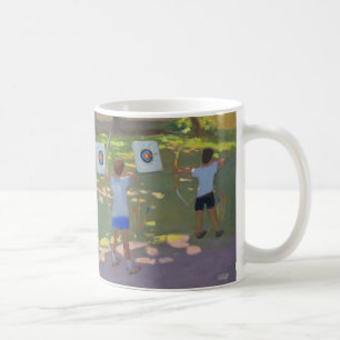 Bogenschießen üben Frankreich Kaffeetasse
