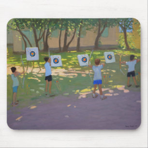 Bogenschießen üben Frankreich Mousepad