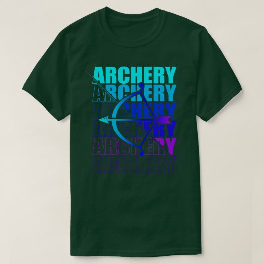 Bogenschießen und Bogenschießen 9 T-Shirt (Design vorne)