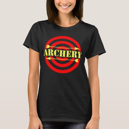 Bogenschießen und Bogenschießen T-Shirt (Vorderseite)