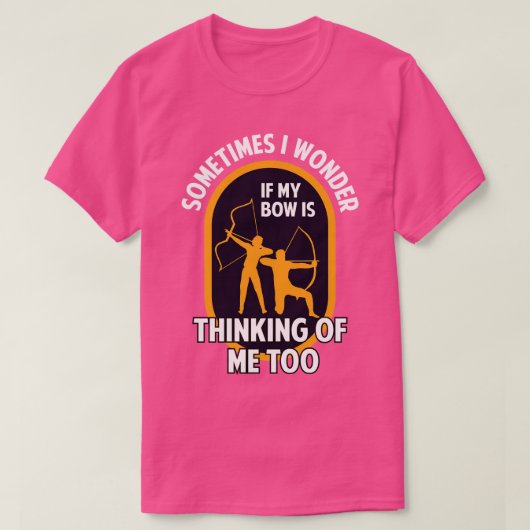 Bogenschießen und Bogenschießen T-Shirt (Design vorne)