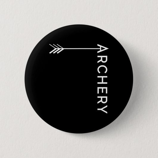 Bogenschießen und Bogenschießen von Jagdgeschenken Button (Vorderseite)