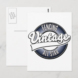 Bogenschießen Vintage All-Star Postkarte