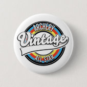 Bogenschießen Vintages Allstar-Logo Button (Vorderseite)
