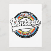 Bogenschießen Vintages Allstar-Logo Postkarte (Vorderseite)