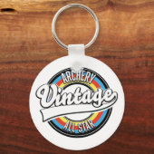 Bogenschießen Vintages Allstar-Logo Schlüsselanhänger (Vorderseite)