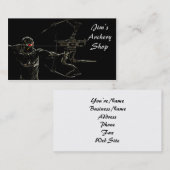 Bogenschießen-Visitenkarte-Fleischfresser Visitenkarte (Vorne/Hinten)