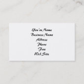 Bogenschießen-Visitenkarte-Fleischfresser Visitenkarte (Rückseite)