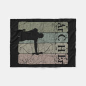 Bogenschießen von Bogenschiessen für Bogenschiesse Fleecedecke (Vorderseite (Horizontal))