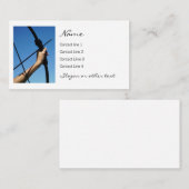 Bogenschießen von Frauen mit Pfeil Visitenkarte (Vorne/Hinten)